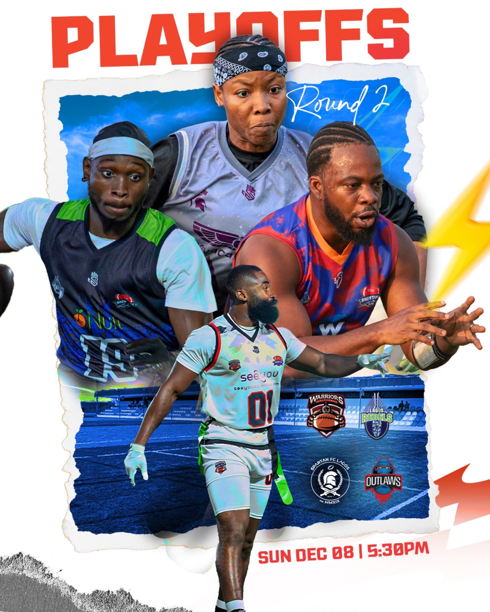 Showtime Flag Football — Social Media & Motion